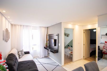 Sala de apartamento à venda com 2 quartos, 48m² em Jardim Gazuza, Diadema