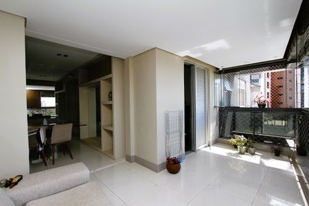Varanda da Sala de apartamento à venda com 4 quartos, 152m² em Belvedere, Belo Horizonte