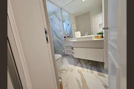 Apartamento à venda com 57m², 2 quartos e 2 vagasBanheiro da Suíte 1