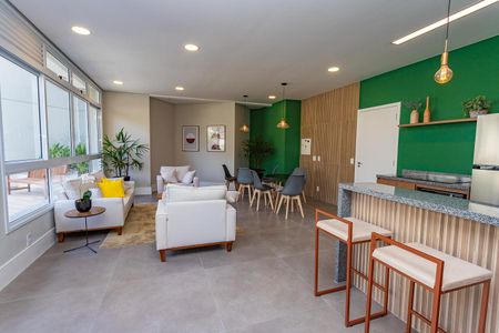 Apartamento para alugar com 45m², 2 quartos e 1 vagaÁrea comum - Salão de festas