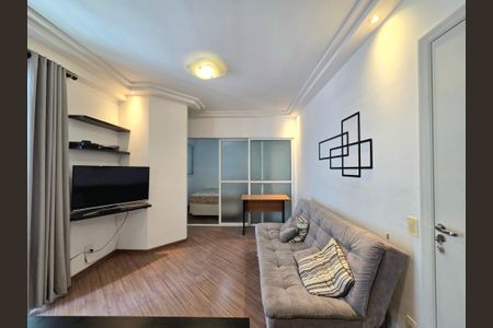 Sala de apartamento para alugar com 1 quarto, 40m² em Vila Olímpia, São Paulo