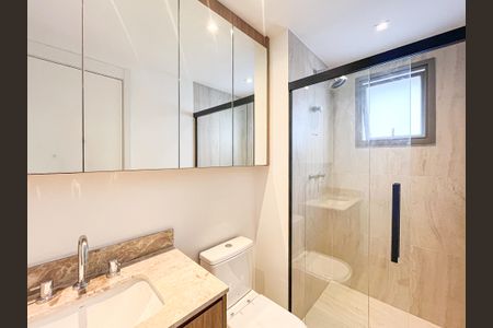 Apartamento para alugar com 58m², 1 quarto e sem vaga Apartamento para alugar com 58m², 1 quarto e sem vagaBanheiro da Suíte