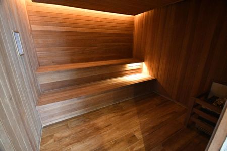 Studio à venda com 43m², 1 quarto e 1 vagaSauna