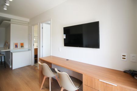 Sala de apartamento para alugar com 1 quarto, 33m² em Moema, São Paulo