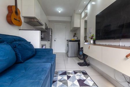Sala, Cozinha e área de serviço de apartamento à venda com 1 quarto, 28m² em Vila Ré, São Paulo