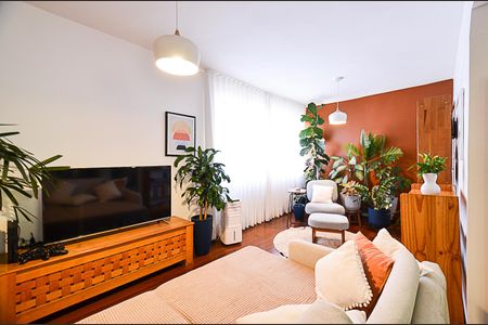 sala de apartamento para alugar com 3 quartos, 120m² em Santo Antônio, Belo Horizonte