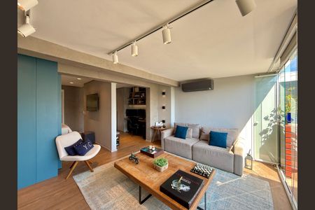 Sala de apartamento à venda com 1 quarto, 54m² em Brooklin, São Paulo