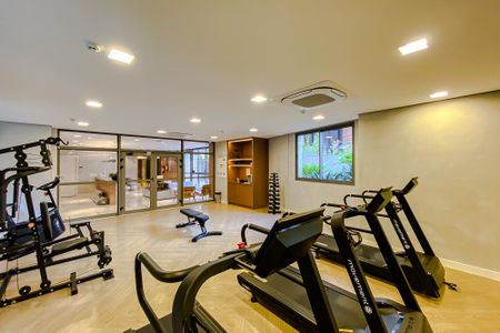 Studio para alugar com 24m², 1 quarto e sem vaga Studio para alugar com 24m², 1 quarto e sem vagaÁrea comum - Academia