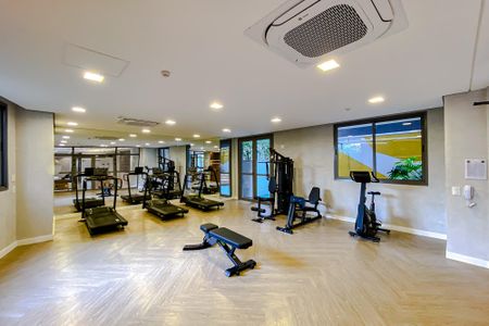 Studio para alugar com 24m², 1 quarto e sem vaga Studio para alugar com 24m², 1 quarto e sem vagaÁrea comum - Academia