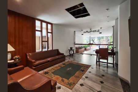 Apartamento para alugar com 131m², 3 quartos e 2 vagasFachada e portaria