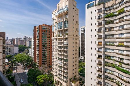 Sala - Vista de apartamento à venda com 1 quarto, 42m² em Jardim Paulista, São Paulo