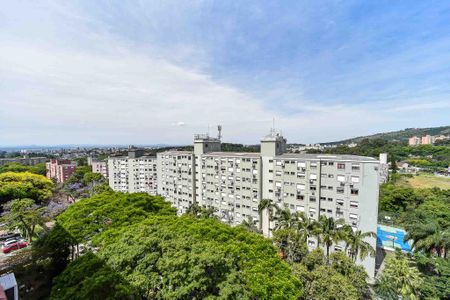 Vista da Sala de apartamento à venda com 1 quarto, 43m² em Jardim Sabará, Porto Alegre