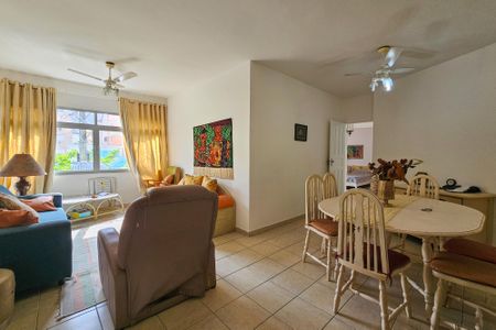 Sala de apartamento para alugar com 2 quartos, 75m² em Jardim Ana Maria, Guarujá