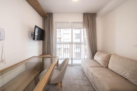 Sala de apartamento para alugar com 1 quarto, 28m² em Jardim Caravelas, São Paulo