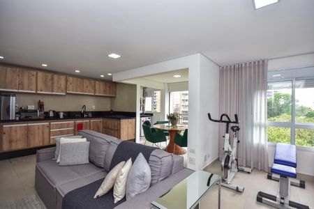 Apartamento à venda com 58m², 1 quarto e 2 vagasSala