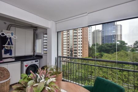Varanda de apartamento à venda com 1 quarto, 58m² em Morumbi, São Paulo
