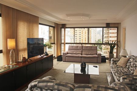 Sala de apartamento para alugar com 3 quartos, 184m² em Gonzaga, Santos