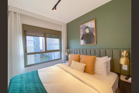 Quarto Suíte de apartamento à venda com 1 quarto, 32m² em Campo Belo, São Paulo