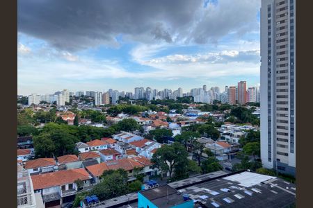 Vista da Sacada de apartamento à venda com 1 quarto, 32m² em Campo Belo, São Paulo
