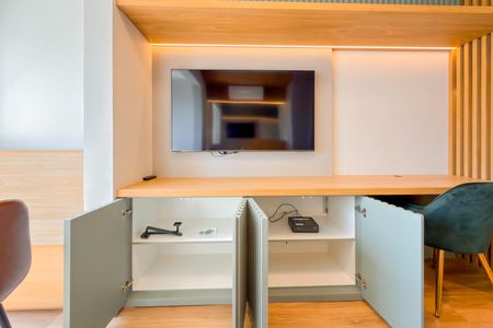 Studio à venda com 28m², 1 quarto e sem vagaArmários 