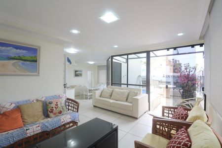 Sala de apartamento para alugar com 4 quartos, 155m² em Balneario Cidade Atlantica, Guarujá