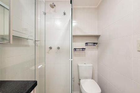 Studio para alugar com 29m², 1 quarto e sem vaga Studio para alugar com 29m², 1 quarto e sem vagaBanheiro