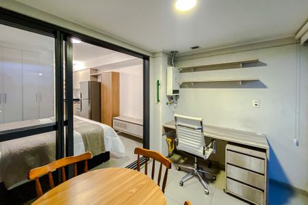 Varanda do Studio de kitnet/studio para alugar com 1 quarto, 29m² em Vila Mariana, São Paulo