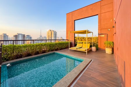 Studio para alugar com 29m², 1 quarto e sem vaga Studio para alugar com 29m², 1 quarto e sem vagaPiscina