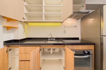 Studio para alugar com 29m², 1 quarto e sem vaga Studio para alugar com 29m², 1 quarto e sem vagaCozinha - Armários