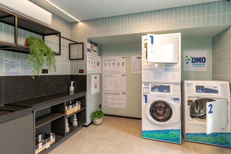 Studio para alugar com 21m², 1 quarto e sem vaga Studio para alugar com 21m², 1 quarto e sem vagaLavanderia