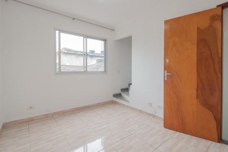 Sala/Sala de jantar de casa de condomínio para alugar com 2 quartos, 79m² em Vila Assis Brasil, Mauá