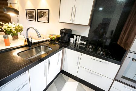 Apartamento à venda com 58m², 2 quartos e 1 vagaPia e cooktop