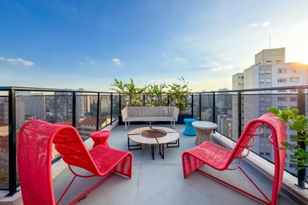 Studio para alugar com 28m², 1 quarto e sem vaga Studio para alugar com 28m², 1 quarto e sem vagaRooftop