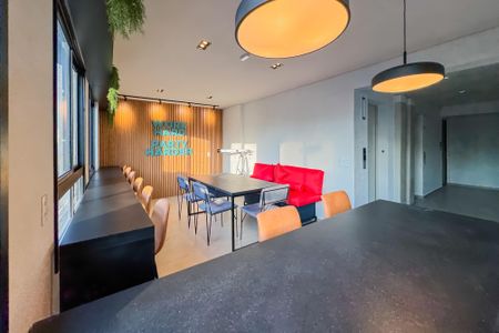 Studio para alugar com 28m², 1 quarto e sem vaga Studio para alugar com 28m², 1 quarto e sem vagaSalão de Festas e Coworking