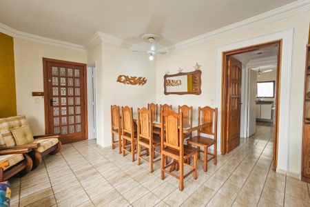 Sala de apartamento para alugar com 4 quartos, 110m² em Vila Alzira, Guarujá