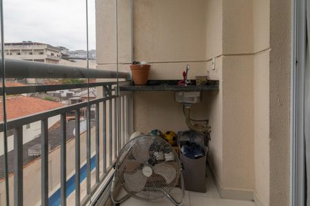 Varanda da Sala de apartamento para alugar com 2 quartos, 52m² em Vila Bela, São Paulo