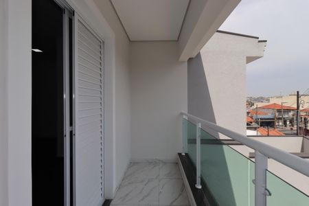 Varanda da Suíte 3 de casa à venda com 3 quartos, 131m² em Parque Oratório, Santo André