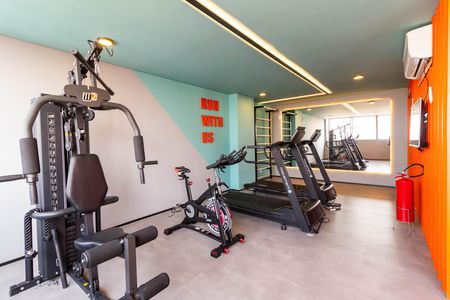 Apartamento à venda com 34m², 1 quarto e sem vaga Apartamento à venda com 34m², 1 quarto e sem vagaÁrea comum - Academia