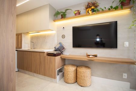 Sala de apartamento para alugar com 1 quarto, 30m² em Noroeste, Brasília