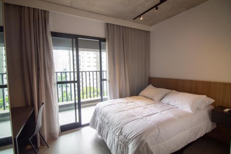 Sala / Quarto - Studio de kitnet/studio à venda com 1 quarto, 40m² em Brooklin, São Paulo