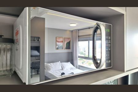 Studio à venda com 21m², 1 quarto e sem vagaDetalhe da cozinha