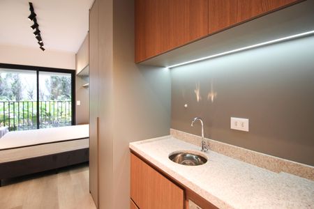 Studio para alugar com 22m², 1 quarto e sem vaga Studio para alugar com 22m², 1 quarto e sem vagaVaranda