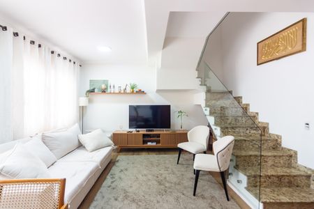 Sala  de casa de condomínio à venda com 3 quartos, 144m² em Vila Osasco, Osasco