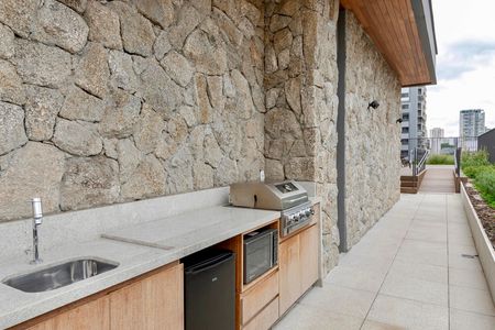 Studio à venda com 32m², 1 quarto e sem vagaChurrasqueira 