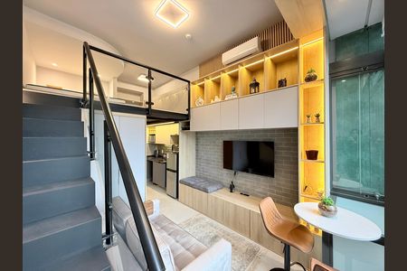 Studio à venda com 32m², 1 quarto e sem vagaSala 