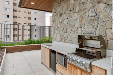 Studio à venda com 32m², 1 quarto e sem vagaChurrasqueira 