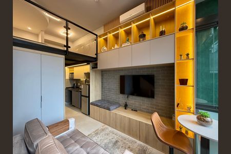 Studio à venda com 32m², 1 quarto e sem vagaSala