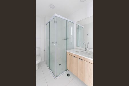 Banheiro de kitnet/studio à venda com 1 quarto, 28m² em Vila Buarque, São Paulo