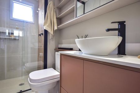 Apartamento à venda com 63m², 2 quartos e 1 vagaBanheiro Suíte 