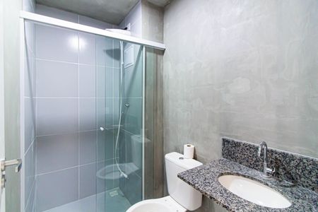 Banheiro de kitnet/studio à venda com 1 quarto, 25m² em Barra Funda, São Paulo